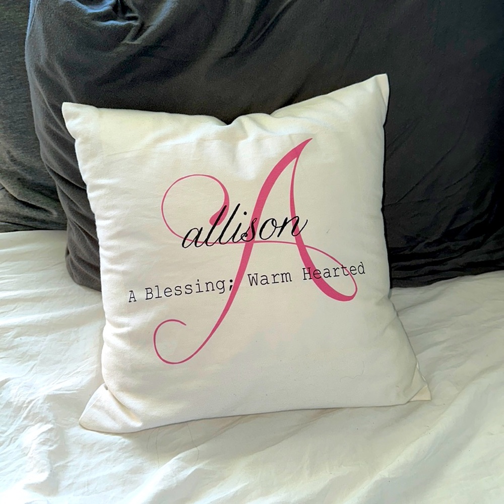 Custom Allison Throw Pillow